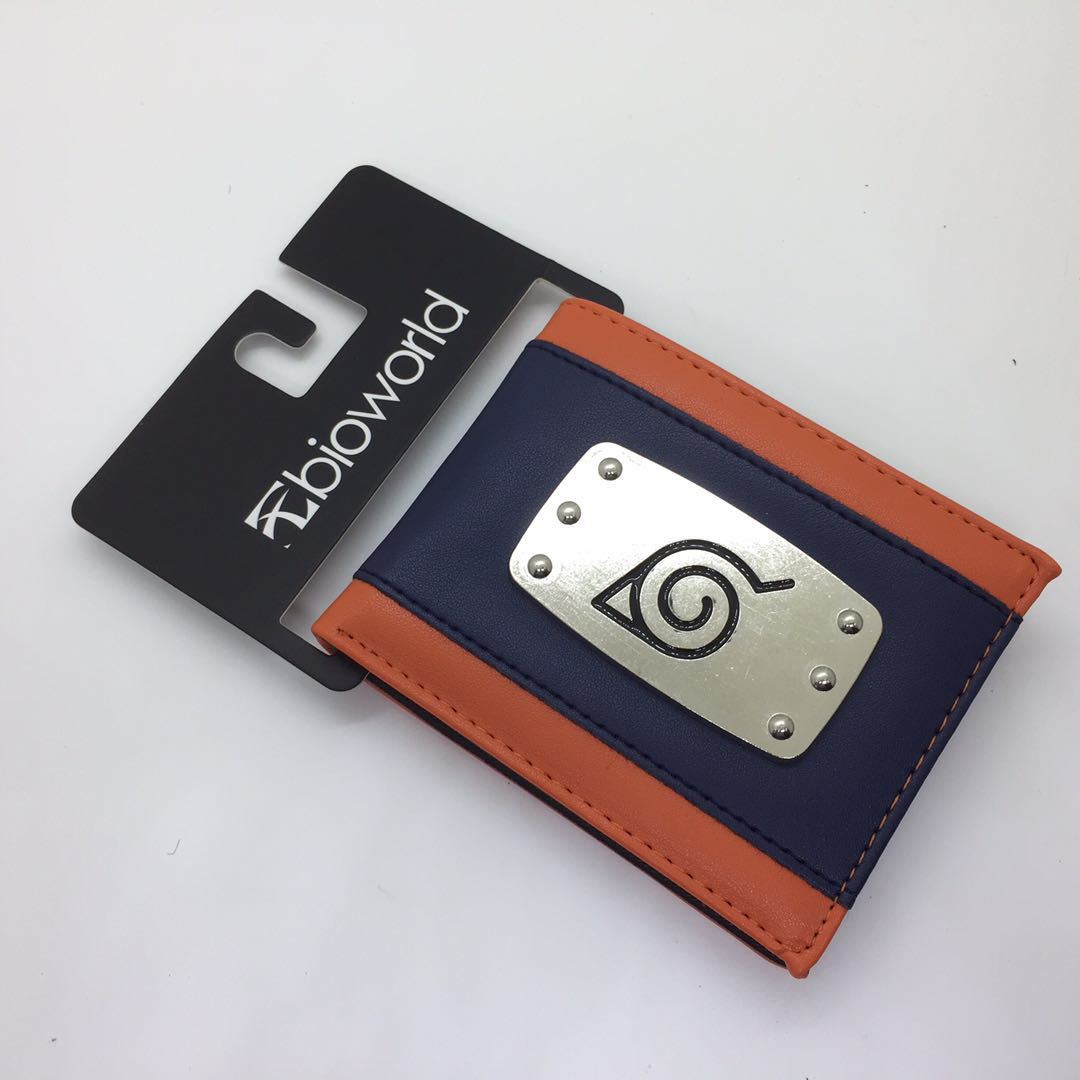 Аниме Kakashi Konoha металлический логотип мультяшный Кошелек для монет Дракон мяч кожаный короткий кошелек