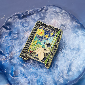 Spille da Bavero in Metallo Smaltato <span class=keywords><strong>Lucido</strong></span>, Stile Vintage, Dure e Morbide - Product Image 3