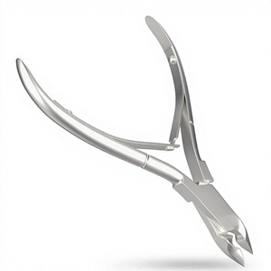 Coupe-ongles professionnel en acier inoxydable à lame courbée, ouverture large durable, pointe biseautée de 12,5 mm, coupe-précision tranchant pour - Product Image 1