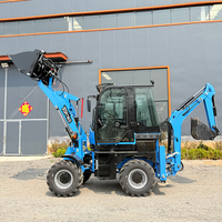 Penjualan Panas Mini Wheel Loader Backhoe Loader dengan Mesin Diesel Bersertifikat CE EPA