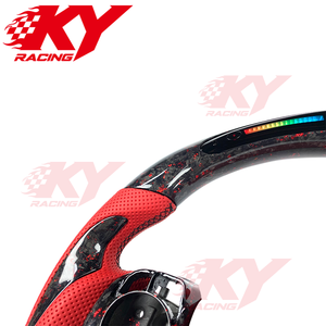 Volant sport en fibre de carbone forgée avec écran LED pour Toyota Camry SE XSE TRD Corolla LE RAV4 Supra 86 Tacoma 2012-2024 - Product Image 2