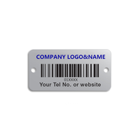 Etiquetas Personalizadas para Equipos, Etiquetas de Aluminio Anodizado con Código de Barras, Números de Serie Metálicos, Etiquetas de Número de Serie Escaneables
