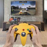 N64 Gaming Joysticks Port Transparente N64 Controller Gamepad Joysticks Joypads Game Pad Long Wired para Classic 64 Controllers