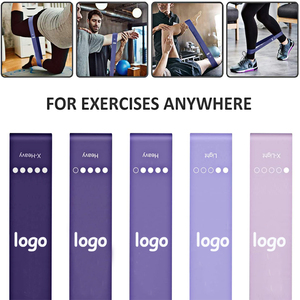 Wholesale Factory Price Thin Mini <strong>Loop</strong> Latex purple Exercise Band Whole Body <strong>Elastic</strong> <strong>Stretch</strong> Mini <strong>Loop</strong> Resistance Bands Set - Product Image 6