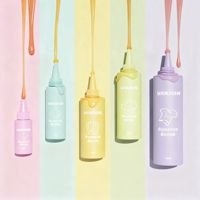 Bouteille de sauce en plastique sans BPA 2oz 4oz 6oz 8oz 16oz recyclable écologique pour savon liquide shampooing produits cosmétiques