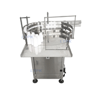 Débrouilleur rotatif automatique de bouteilles en verre et en plastique rond, machine de tri et d'organisation de bocaux à plateau tournant