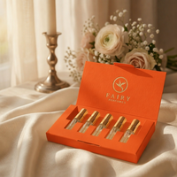 Ensemble de 5 flacons de parfum miniatures de luxe, 5 ml, 10 ml, flacons en verre vides rechargeables, boîte cadeau en carton de qualité supérieure, format voyage