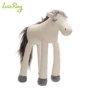 Peluche <span class=keywords><strong>Cheval</strong></span> Blanc Personnalisée, <span class=keywords><strong>Jouet</strong></span> en Peluche, Poupée Mignonne pour Club Équestre, Fournisseur Mondial d'Usines OEM ODM - Product Image 1