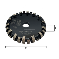 Vente chaude D100-180mm segmenté diamant rainurage roue pour granit/Quartz/béton plein Bullnose rainurage meules