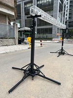 Soporte Plegable Portátil de Hierro para Exteriores con Manivela de Elevación, Truss Vertical de 6M, Soportes para Altavoces Line Array, Manivela Manual, Carga de 250kg