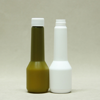 Botellas de Muestra de Combustible de 50 ml, HDPE, Blancas, Cilíndricas, de Cuello Largo, con Tapa de Rosca y Serigrafía para Gasolina, Automóviles, Motocicletas