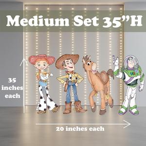OEM ODM Ensemble <span class=keywords><strong>de</strong></span> découpes en acrylique Toy Story : <span class=keywords><strong>Woody</strong></span> grandeur nature et Buzz, pour décoration <span class=keywords><strong>de</strong></span> toile <span class=keywords><strong>de</strong></span> fond et centre <span class=keywords><strong>de</strong></span> table, idéal pour fêtes d'anniversaire <span class=keywords><strong>de</strong></span> garçons - Product Image 4