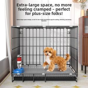 Ventes en gros de cages pour chiens de petite race, pliables, empilables, en métal, écologiques, avec fermeture à bouton - Product Image 2