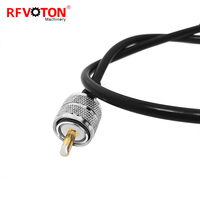 Kabel Jumper RF Coax UHF PL259 Male to Male RG58 RG223 Almr195 200 240 Rg213 untuk Antena Radio CB dan Transceiver Radio Amatir