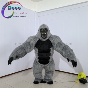 2.5m cao màu xám dài đổ xô di chuyển người đàn ông hoạt hình mặc Khỉ đột cho hiệu suất công viên - Product Image 5
