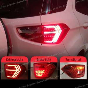 Feux arrière de pièces automobiles pour <span class=keywords><strong>Ecosport</strong></span> 2013-2018 ABS <span class=keywords><strong>rouge</strong></span> clignotant frein marche arrière LED feux arrière pour <span class=keywords><strong>Ecosport</strong></span> - Product Image 4