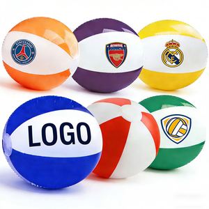 Ballon de plage gonflable en PVC personnalisé avec logo de marque, de différentes tailles et couleurs, pour cadeau promotionnel - Product Image 2