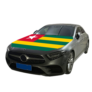 Housse de capot de voiture Togo, drapeau de capot de voiture, vente en gros, personnalisable, résistante à l'usure et durable - Product Image 2