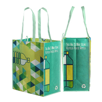 Sac d'épicerie réutilisable résistant fabriqué à partir de bouteilles en plastique recyclées Rpet Sac de courses écologique