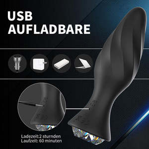 Vibrateur portable pour massage de la prostate, télécommande, jouet sexuel pour hommes, rechargeable par USB, étanche IPX7, 10 fréquences - Product Image 4