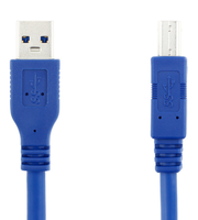 Kabel USB 3.0 A ke B SIPU, Kabel Printer Kecepatan Tinggi 1.5m, Kabel Transfer Data Port Persegi untuk Printer Scanner