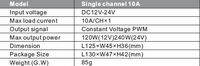Répéteur d'alimentation monocanal Bincolor BC-960-10A DC5V 24V, amplificateur