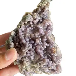 Groothandel Natuurlijke Ruwe Kristallen Steen Mineralen Ruwe Steen Druif Agaat Cluster Kristallen Paars Druif Agaat