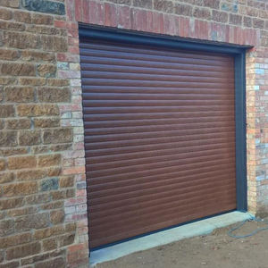 Nouvelle porte de <span class=keywords><strong>garage</strong></span> automatique moderne en alliage d'aluminium noir pour villa - Product Image 3