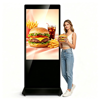 Pantalla LED Vertical de 55 Pulgadas para Publicidad en Interiores, con Señalización Digital y Votación