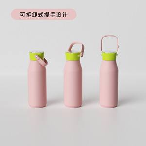 Stainless Steel <b>Thermos</b> Cup 304 With Detachable Handle For Outdoor Travel Use - Product Image 3