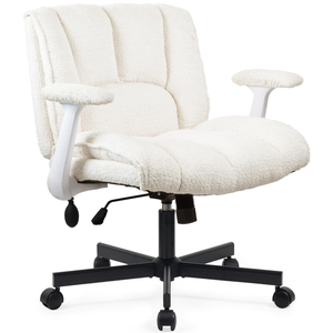 <span class=keywords><strong>Silla</strong></span> de <span class=keywords><strong>Oficina</strong></span> con Patas Cruzadas 2026, <span class=keywords><strong>Brazos</strong></span> Abatibles y Ruedas, Asiento Ancho, con Soporte Lumbar Dinámico Integrado - Product Image 3