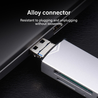 Lector de Tarjetas USB Multifunción 6 en 1, Unidad USB Tipo C/Micro USB/TF/SD, Adaptador de Lectura de Tarjetas de Memoria Flash, Accesorios para Teléfono