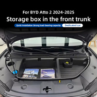 Boîte de rangement grande capacité pour coffre avant, compatible Yuan up 2024, étagère de rangement en ABS pour accessoires intérieurs de voiture Yuan up