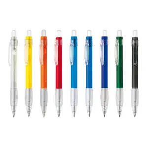 Transparente Stange Weiße Scheide Kunststoff Kugelschreiber Kreative Presse Kugelschreiber Werbung Promotion Geschenk Kugelschreiber