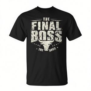 Camiseta The Final Boss The Rock, color negro, estilo vintage, corte unisex - Product Image 2