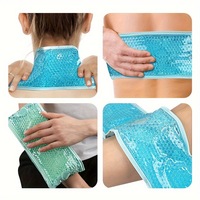 Compresse de gel froid-chaud pour épaules, cou et taille, classe I, bande longue double face, écharpe rafraîchissante, patch de gel perlé, prévention des coups de chaleur