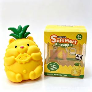 Lot de 24 ours ananas jaunes géants super doux de 15 cm, à remontée rapide, jouets sensoriels anti-stress pour enfants, promotion USA RTS - Product Image 1
