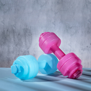 830ML Water Fill <b>Dumbbell</b> Water Bottle for Women Portable Fitness Hydration Bottle Perfect for Gym Yoga and Outdoor Exercise - Product Image 4