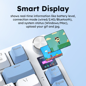 75% Tkl Không Dây Cơ Khí Hot-Trao Đổi Tuyến Tính Chuyển Đổi Gasket Gắn RGB Ánh Sáng 81 Phím Điều Khiển Âm Lượng Bọt Bàn Phím Chơi Game - Product Image 4