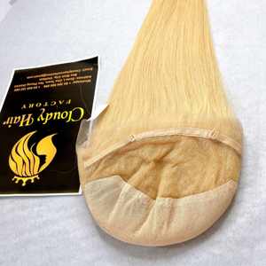 Gran Oferta Pelucas de Encaje Completo HD con Trama de Piel Rubias 613 de Cabello Humano Virgen Vietnamita de Grado Superior para Mujeres 2023 150% de Densidad Venta al por Mayor de Fábrica - Product Image 1