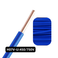 Hochfeste H07V-U H07v-k Einadrige PVC-Isolierte Elektrokabel für Hausverkabelung 2,5mm und 1,5mm