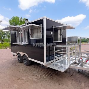 High Quality Trailers For Fast Yellow Truck Mobile Food Trailer With Full Kitchen - Product Image 2
