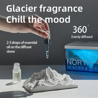 Superbe Cadeau : Enceinte Humidificateur d'Arômes Lampe de Nuit Glacière Antarctique Portable pour la Décoration de Chambre