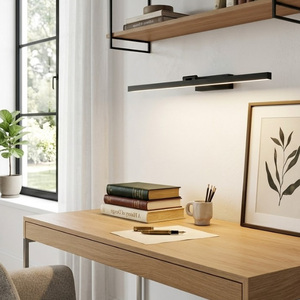 Specchio <span class=keywords><strong>da</strong></span> Bagno Moderno <span class=keywords><strong>a</strong></span> <span class=keywords><strong>LED</strong></span> con Illuminazione Integrata, Montaggio <span class=keywords><strong>a</strong></span> <span class=keywords><strong>Parete</strong></span>, Struttura in Alluminio, per Trucco e Uso in Hotel - Product Image 4