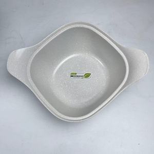 Set di Pentole Ecologiche RTS 12 Pezzi, Rivestimento in Marmo Bianco, Costruzione in Alluminio Pressofuso Monoblocco, Coperchi in Vetro, Include Pentola <span class=keywords><strong>Olandese</strong></span> - Product Image 5
