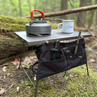 Table portable légère en aluminium Table de pique-nique pliante pour le camping en plein air Tables de randonnée