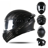 Casco de Motocicleta Abatible, Certificado por el DOT, con Doble Visera, para Adultos, Unisex