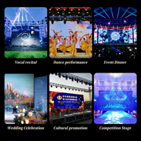 Panel LED Curvo Flexible Never Black, Precio de Fábrica al por Mayor, para DJ, Escenario, Iglesia, Pantalla de Video de Fondo Grande