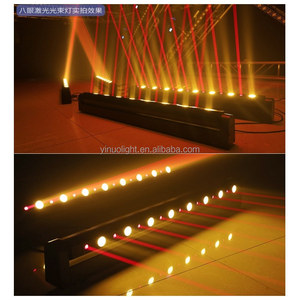 Projecteur laser professionnel DJ 8+8 <span class=keywords><strong>yeux</strong></span>, lumières laser LED blanc chaud, DMX 150W, IP33, garantie 1 an, AC100-240V - Product Image 5