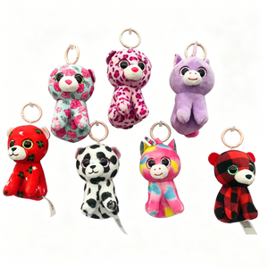 Customized 3D Cartoon <b>Bear</b> Plush Pillow Soft Toys Multicolor <b>Cute</b> Animal Embossed Stress Relief for Kids Collectors - Product Image 1